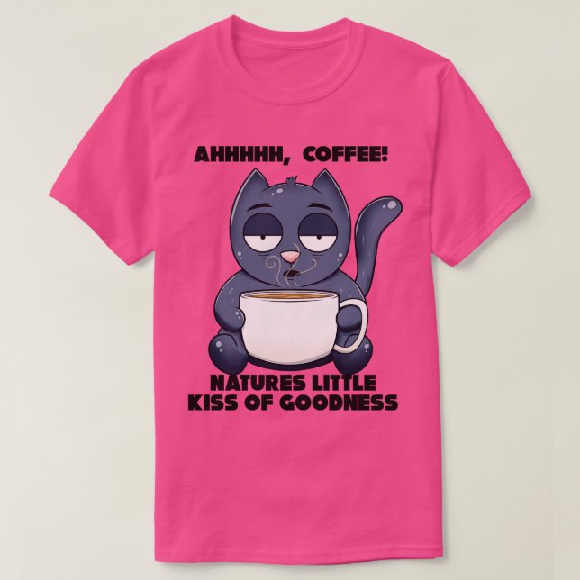 Camiseta Gatos Y Cafetero Gato Amante Del Café (Diseño del anverso)