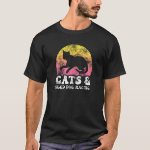 Camiseta Gatos y carreras de perros de trineo pasatiempo vi