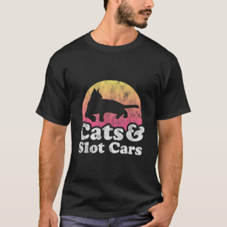 Camiseta Gatos y coches de ranura para hombres o mujeres