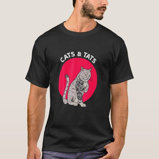 Camiseta Gatos Y Gatos De Ata A Los Gatos A (Anverso)