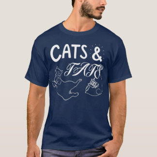 Camiseta Gatos Y Gatos Graciosos Gato Gato Gato Gato Tattoo