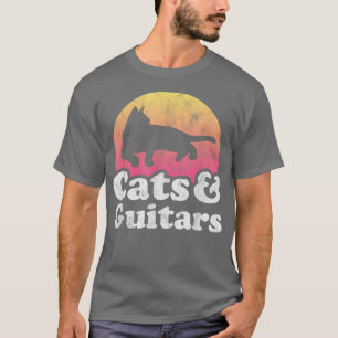 Camiseta Gatos y guitarras masculinos o femeninos T