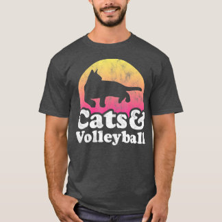 Camiseta Gatos y hombres de voleibol o gato femenino