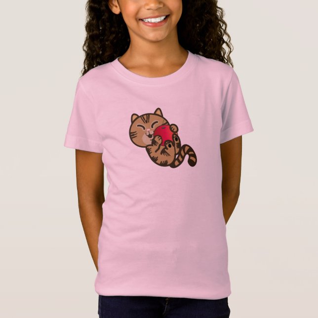 Camiseta gatos y manzanas (Anverso)