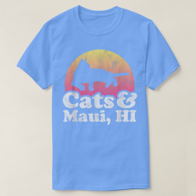 Camiseta Gatos y Maui, Gato de HI, Gato de Hombres o Mujere (Diseño del anverso)