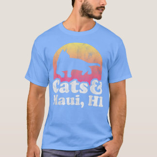 Camiseta Gatos y Maui, Gato de HI, Gato de Hombres o Mujere