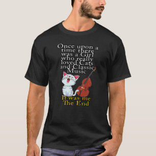 Camiseta Gatos y música clásica Érase una vez chica 1