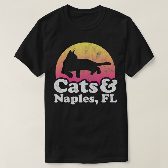 Camiseta Gatos y Nápoles, Gato de Hombres o Mujeres y Flori (Diseño del anverso)