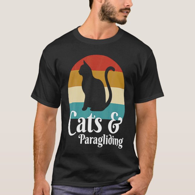 Camiseta Gatos y parapente (Anverso)