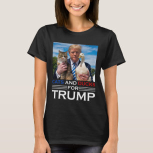 Camiseta Gatos Y Patos Para Gatitos Y Patos De Trump 2024