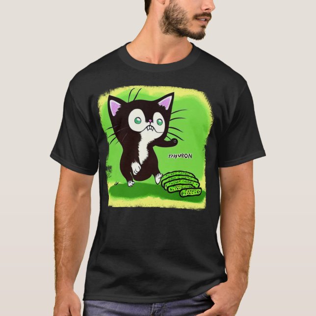 Camiseta Gatos y pepinos (Anverso)