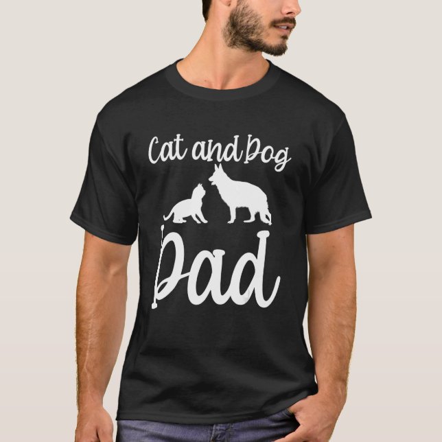 Camiseta Gatos Y Perros Gatos Perros Mascotas Animales Gato (Anverso)