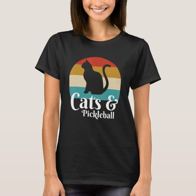 Camiseta Gatos y Pickleball (Anverso)