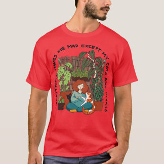 Camiseta Gatos y plantas A