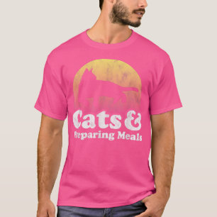 Camiseta Gatos y preparación de comidas gatos y gatos de ho