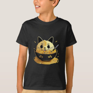 Camiseta Gatos y Ramen
