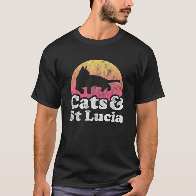Camiseta Gatos y Santa Lucía Gatos y Santa Lucía (Anverso)