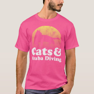 Camiseta Gatos Y Scuba Buceando Gatos Y Scu Para Hombres O 