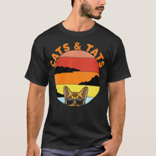Camiseta Gatos y tatuajes graciosos tatuajes amor a gato be