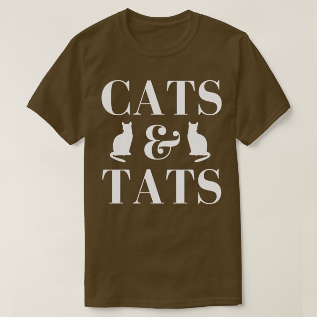 Camiseta Gatos y tatuajes y gatos tatuajes y gatos amante (Diseño del anverso)
