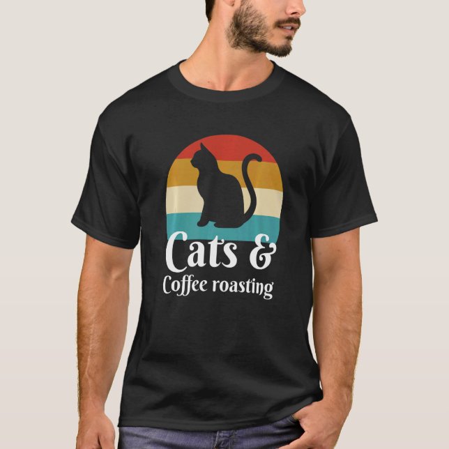 Camiseta Gatos y tostado de café (Anverso)