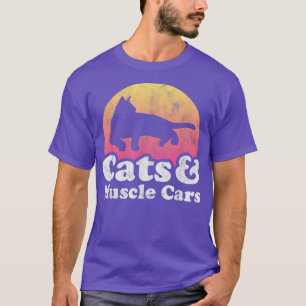Camiseta Gatos y vehículos musculares gatos y musculares pa
