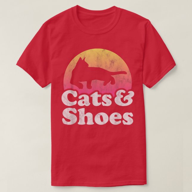 Camiseta Gatos y zapatos para hombres o mujeres  (Diseño del anverso)