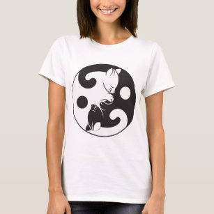 Camiseta Gatos Yin y Yang