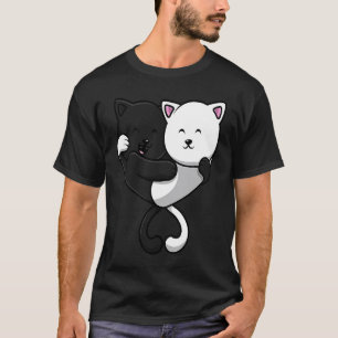 Camiseta Gatos yin y yang chinos
