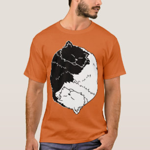 Camiseta Gatos yin y yang regalos de gatos durmiendo
