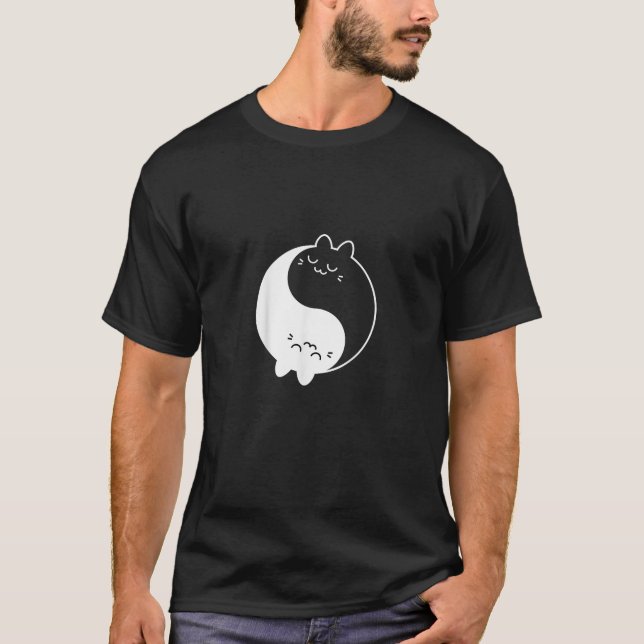 Camiseta Gatos Yin Yang (Anverso)