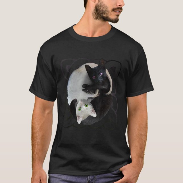 Camiseta Gatos Yin Yang (Anverso)