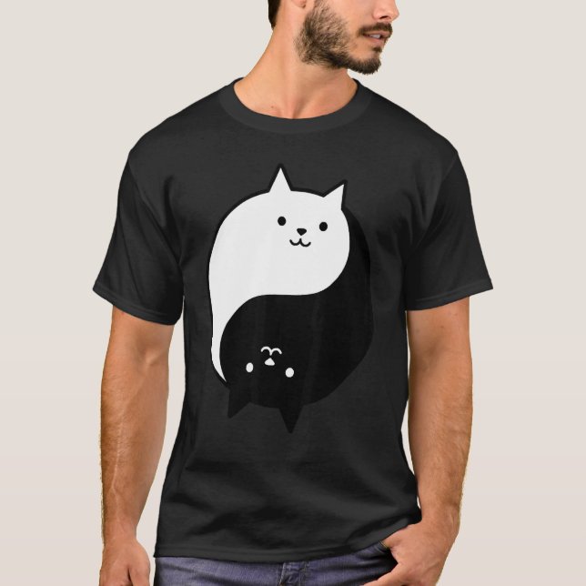 Camiseta Gatos Yin Yang  1 (Anverso)