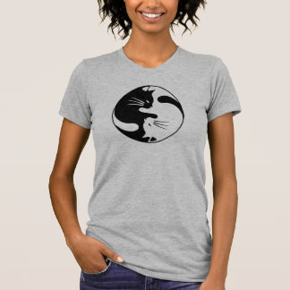 Camiseta Gatos Yin Yang - Gatitos Cutos Abrazando Y Jugando