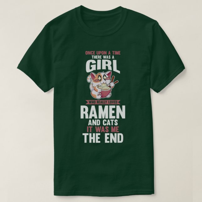 Camiseta Gats Anime Ramen  (Diseño del anverso)