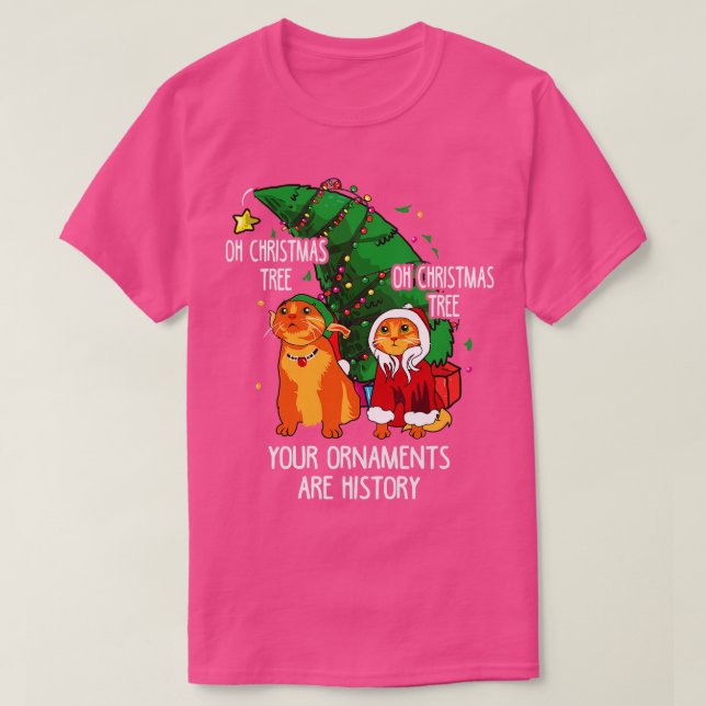 Camiseta Gats Christmascat (Diseño del anverso)