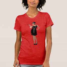 Camiseta gatsby lady, lista para fiestas, estilo art deco,v