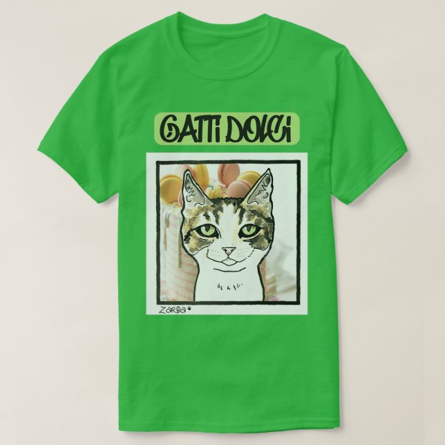 Camiseta Gatti dolci Zarqa (Diseño del anverso)