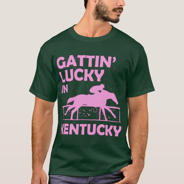 Camiseta Gattin Lucky en Kentucky Horse Carreras Orgullo Ga (Anverso)