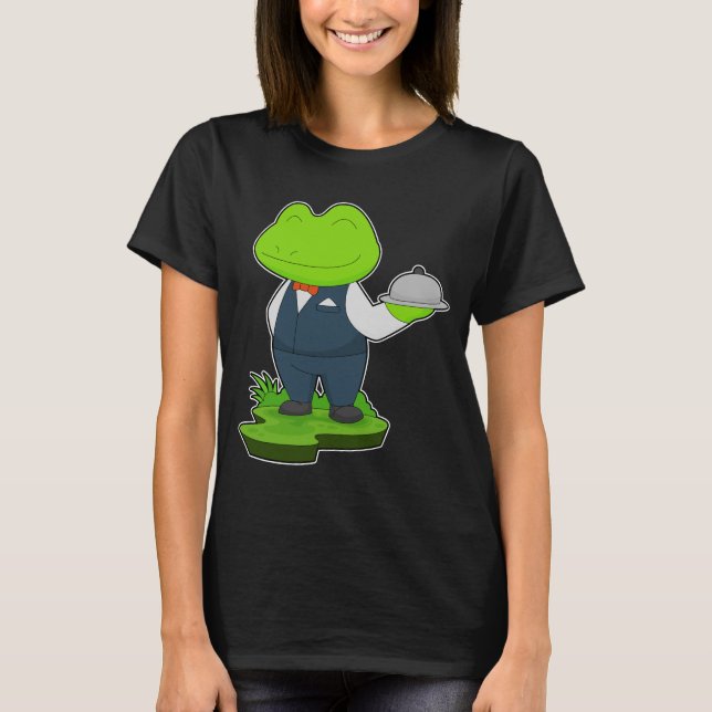 Camiseta Gaucho de rana Sirviendo bandeja (Anverso)