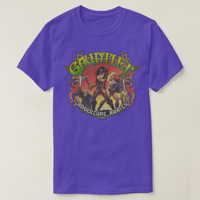 Camiseta Gauntlet Adventure espera 1985 (Diseño del anverso)