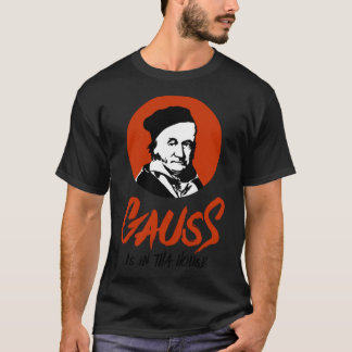 Camiseta Gauss está en esa casa Gangsta Matematista negro 