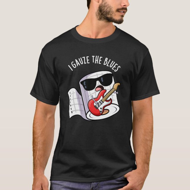 Camiseta Gauze The Blues Funny First Aid Pun Dark BG (Anverso)