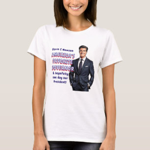 Camiseta Gavin C Newsom   Gobernador favorito de los Estado