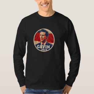 Camiseta Gavin Newsom 2024 Elección presidencial Democracia