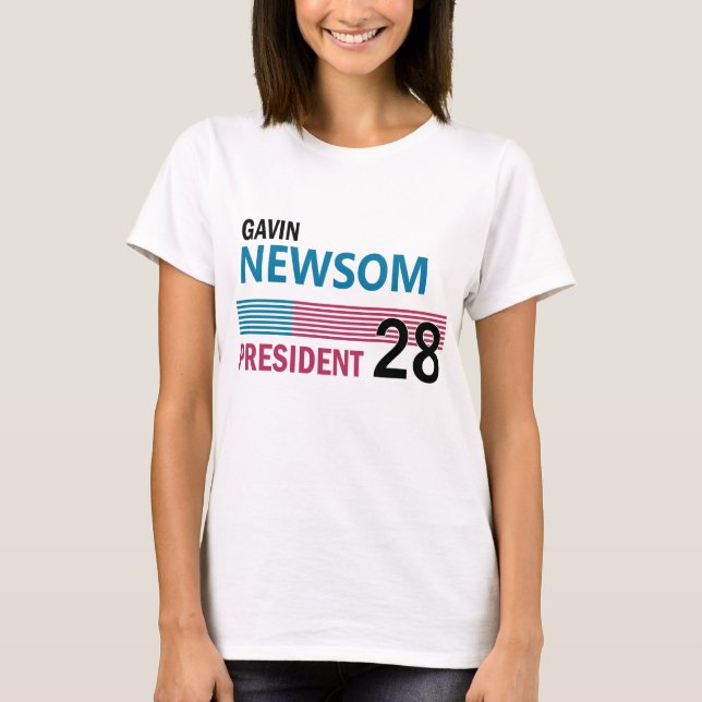Camiseta Gavin Newsom 2028 (Anverso)