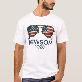 Camiseta Gavin Newsom 2028 Para Gafas De Sol Presidenciales