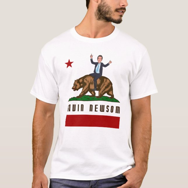 CAMISETA GAVIN NEWSOM CA FLAG (Anverso)