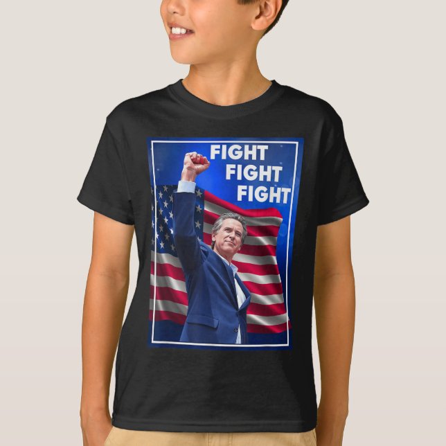 Camiseta Gavin Newsom Fight Fight Fight, Funny Sarcastic Ga (Anverso)
