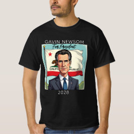 Camiseta Gavin Newsom para el presidente 2028